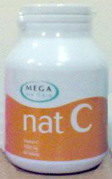อาหารเสริมวิตามินซี  Nat C 1000 mg Mega we care